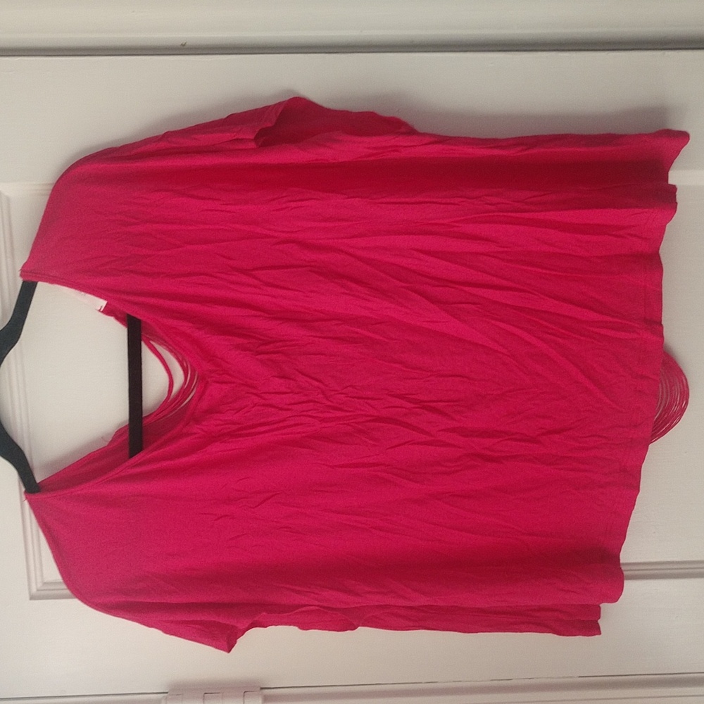 Backless T-shirt with fringe detail size L